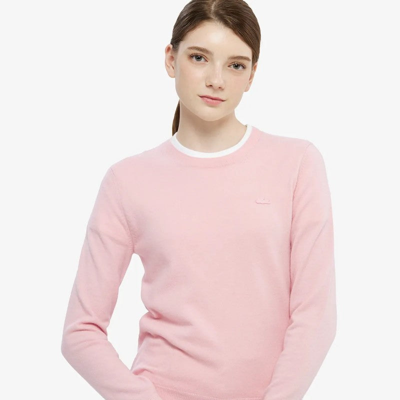 女款【WE ARE】韓國LACOSTE鱷魚羊毛上衣AF294E55N