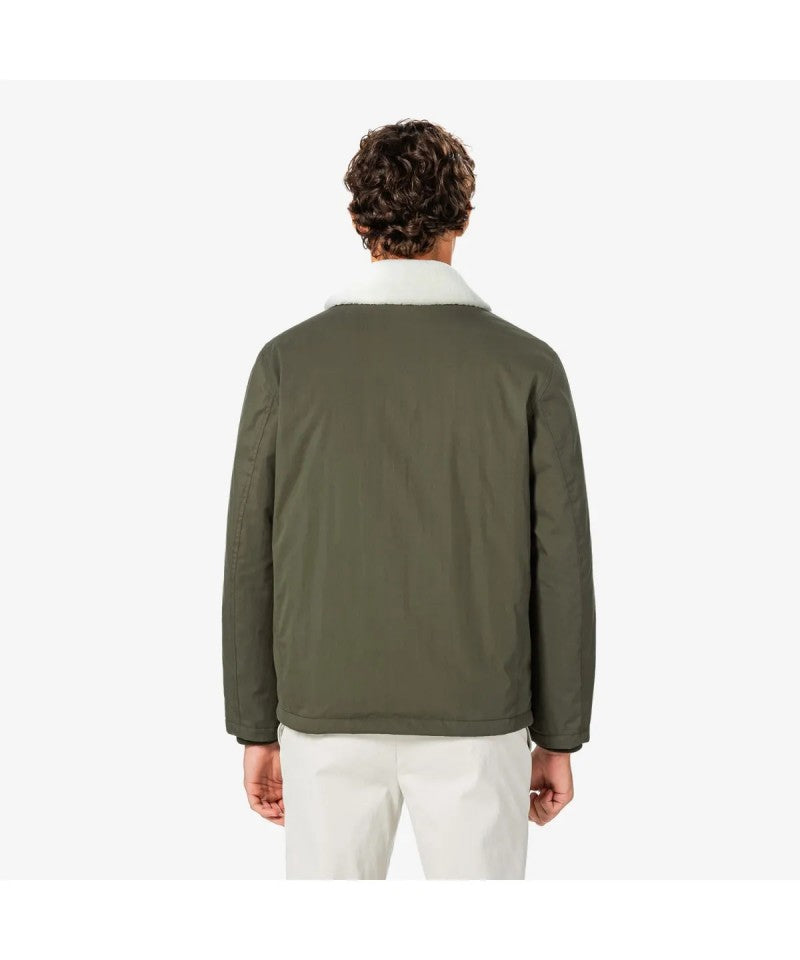 男款【WE ARE】韓國LACOSTE鱷魚翻領鵝絨夾棉外套BH772E55N