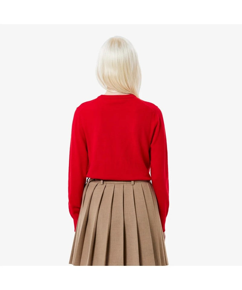 女款【WE ARE】韓國LACOSTE鱷魚針織羊毛開衫AF122E55N