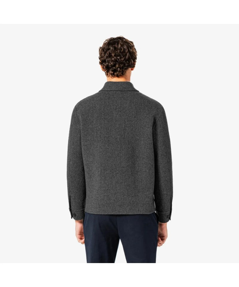 男款【WE ARE】韓國LACOSTE鱷魚拉鏈羊毛外套BH802E55N