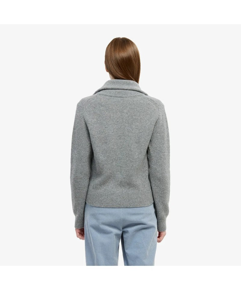 女款【WE ARE】韓國LACOSTE鱷魚拉鏈針織外套AF311E55N