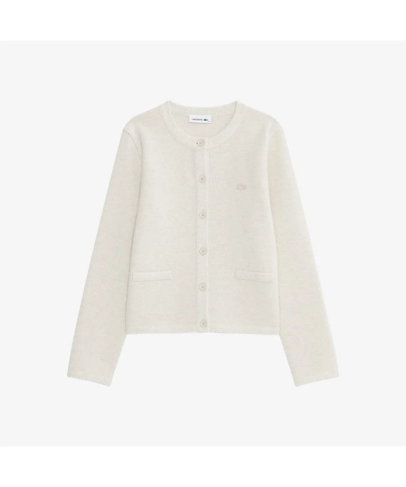 女款【WE ARE】韓國LACOSTE鱷魚羊毛外套AF206E55N