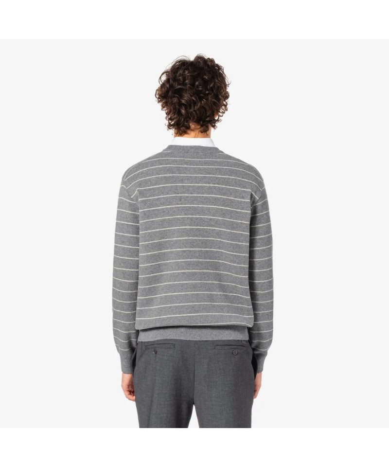 男款【WE ARE】韓國LACOSTE鱷魚圓領大學T衛衣AH596E55N