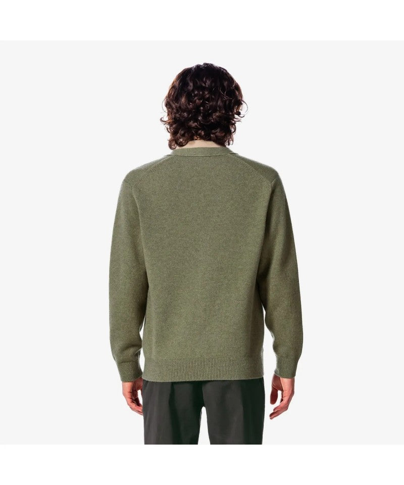 男款【WE ARE】韓國LACOSTE鱷魚羊毛開衫外套AH660E55N