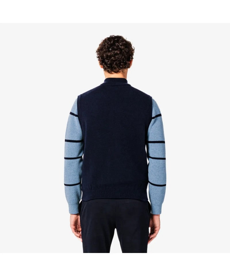 男款【WE ARE】韓國LACOSTE鱷魚針織無袖外套馬夾AH476E55N