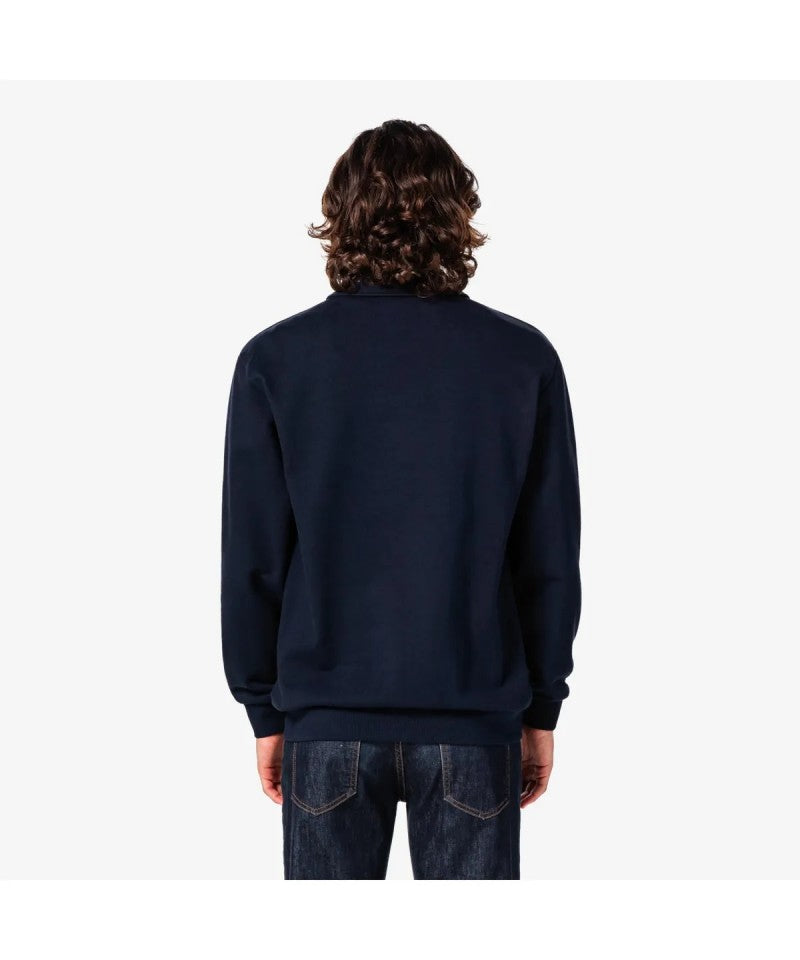 男款【WE ARE】韓國LACOSTE鱷魚半拉鏈領大學T衛衣SH197E55N