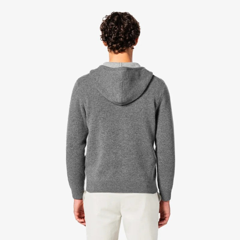 男款【WE ARE】韓國LACOSTE鱷魚連帽針織外套AH390E55N