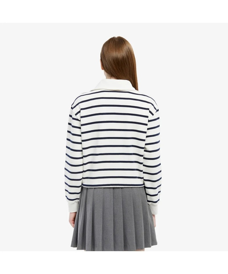 女款【WE ARE】韓國LACOSTE鱷魚半拉鏈領上衣SF286E55N