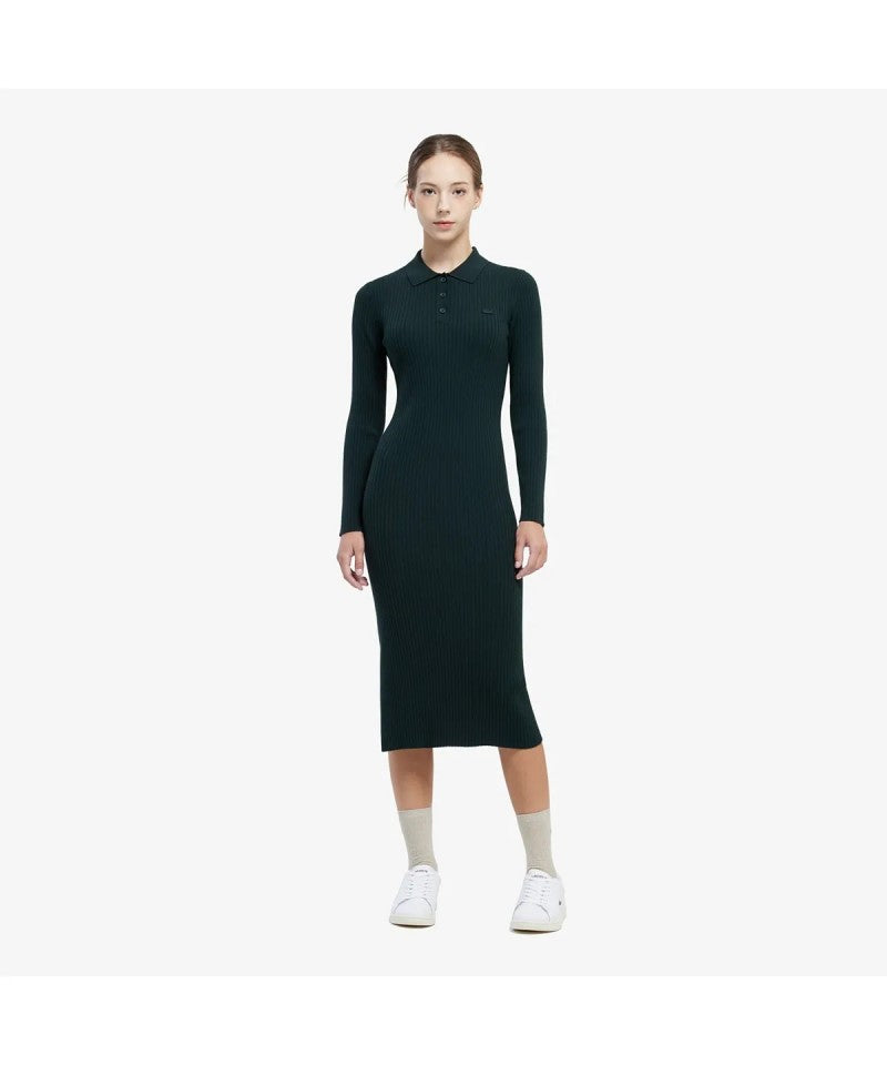 女款【WE ARE】韓國LACOSTE鱷魚針織連衣裙EF997E55N