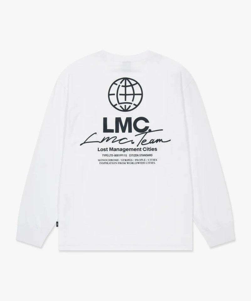 【WE ARE】韓國LMC 基礎款logo膠印長袖T恤 0LM46CLS203