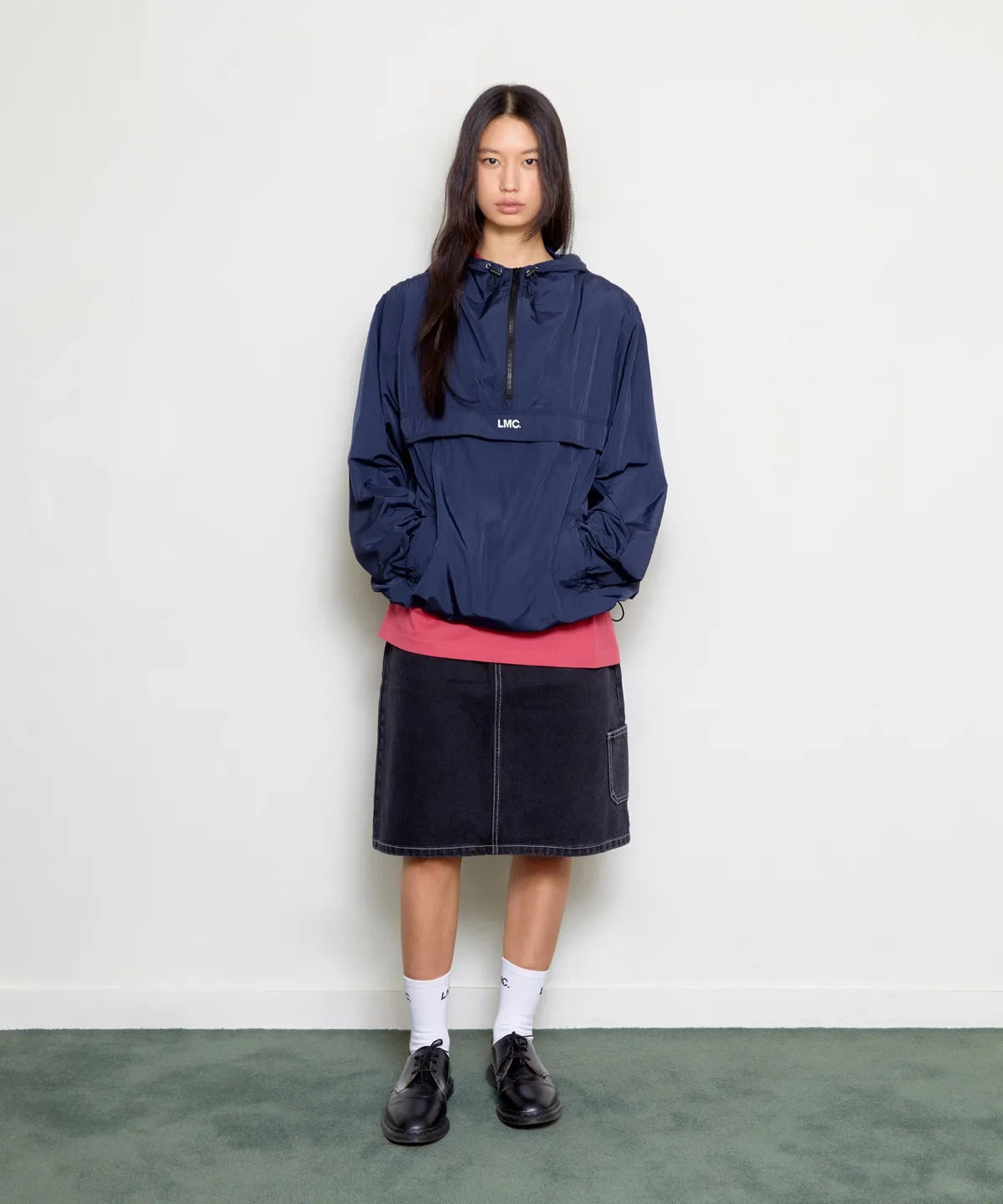 【WE ARE】韓國LMC半拉鏈休閒連帽上衣0LM46CJK402