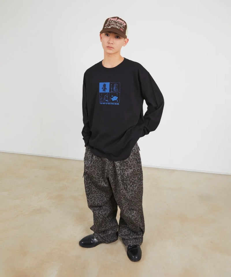 【WE ARE】韓國LMC 豹紋工裝褲  0LM46CPT102