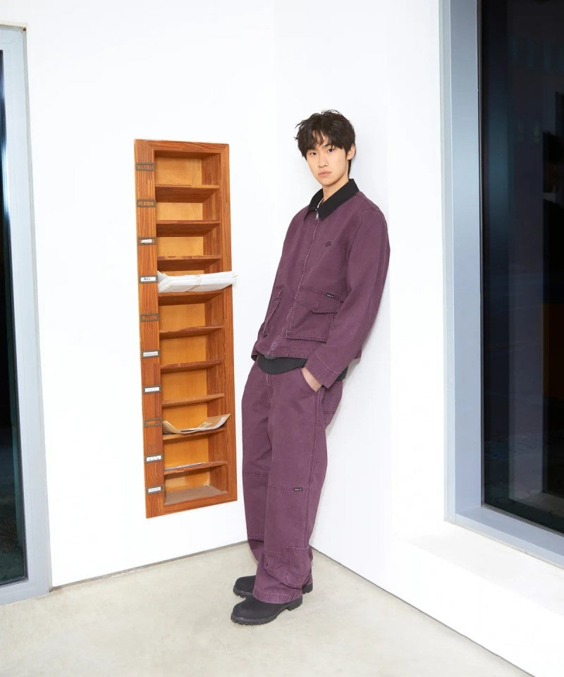 【WE ARE】韓國LMC異材質接拼夾克外套 0LM46SJK421