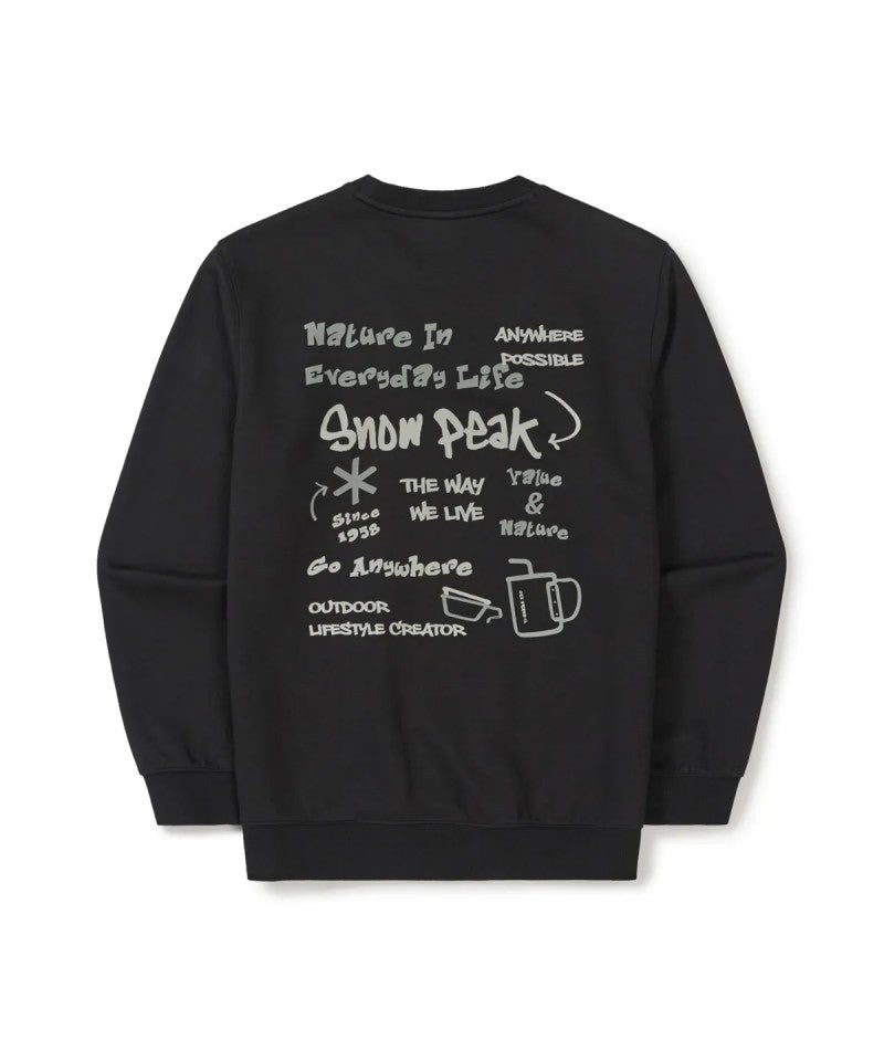 男款【WE ARE】韓國snow peak雪峰休閒大學T衛衣S26SMFHT52