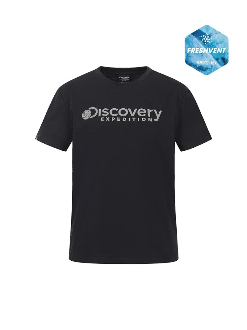 800那件！女款【WE ARE】韓國Discovery sorona涼感防曬經典大logo短袖T恤DWRS72063