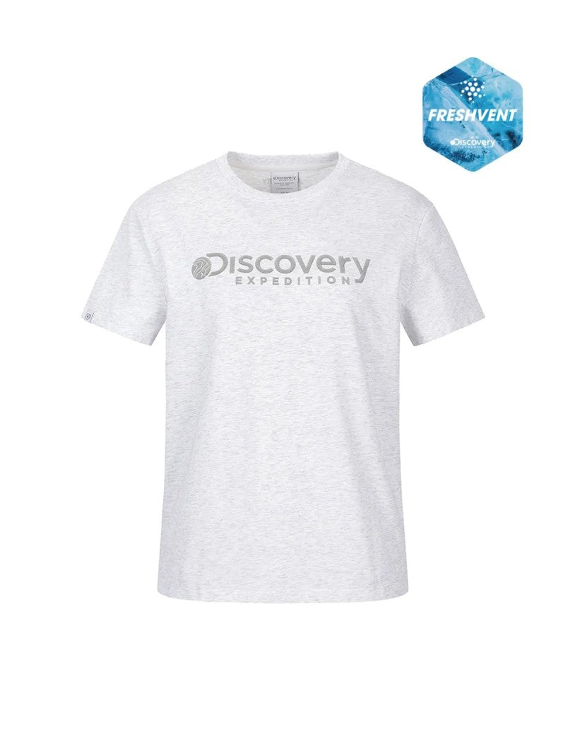 800那件！女款【WE ARE】韓國Discovery sorona涼感防曬經典大logo短袖T恤DWRS72063