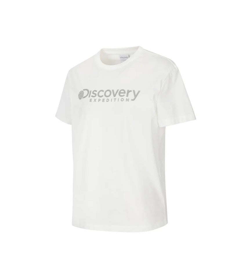 800那件！女款【WE ARE】韓國Discovery sorona涼感防曬經典大logo短袖T恤DWRS72063