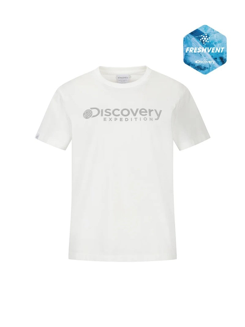 800那件！女款【WE ARE】韓國Discovery sorona涼感防曬經典大logo短袖T恤DWRS72063