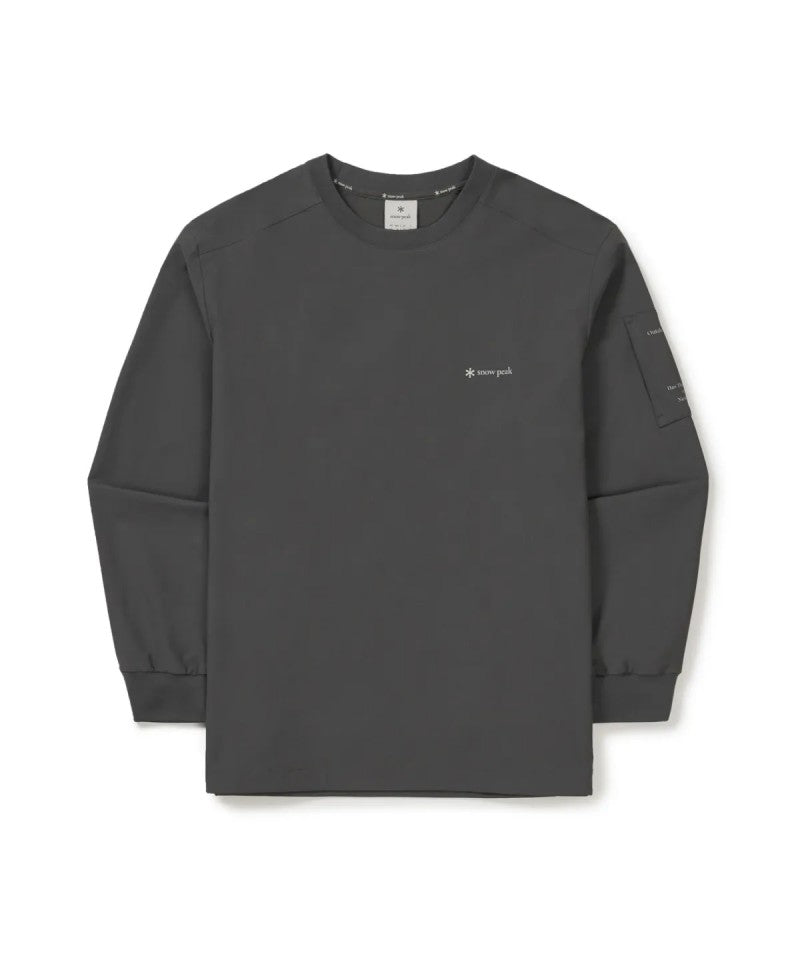 男款【WE ARE】韓國snow peak雪峰袖標抗水大學T衛衣S26SMTHT26