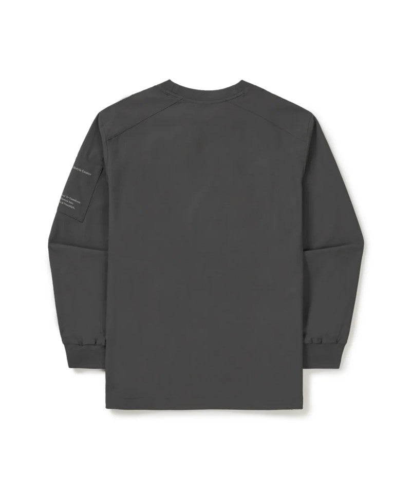 男款【WE ARE】韓國snow peak雪峰袖標抗水大學T衛衣S26SMTHT26