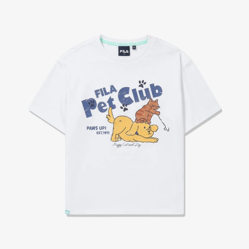 【WE ARE】韓國FILA KIDS休閒短袖T恤FK262RS07X008