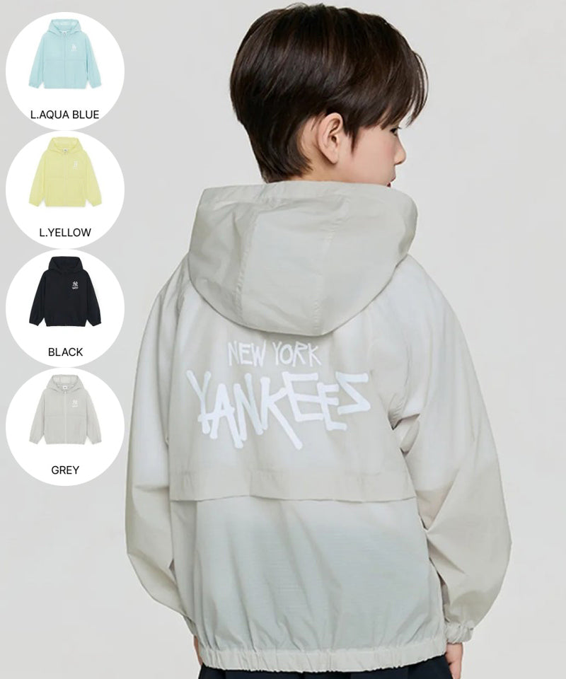 【WE ARE】韓國MLB KIDS休閒拉鏈防曬外套7AWJB0363