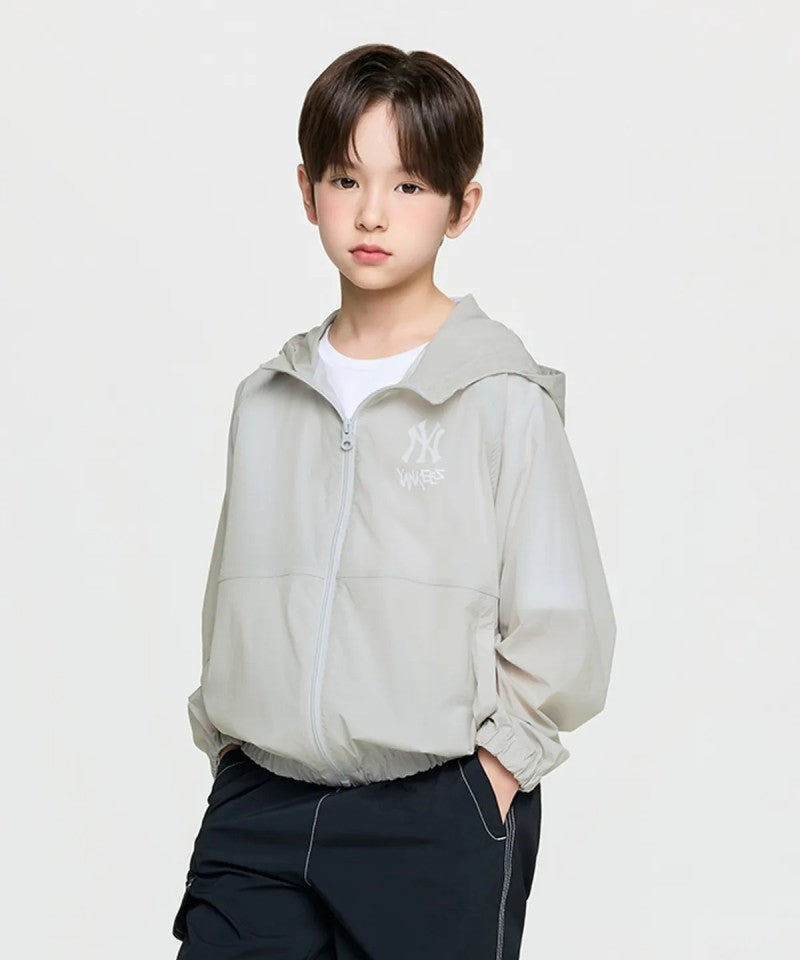 【WE ARE】韓國MLB KIDS休閒拉鏈防曬外套7AWJB0363