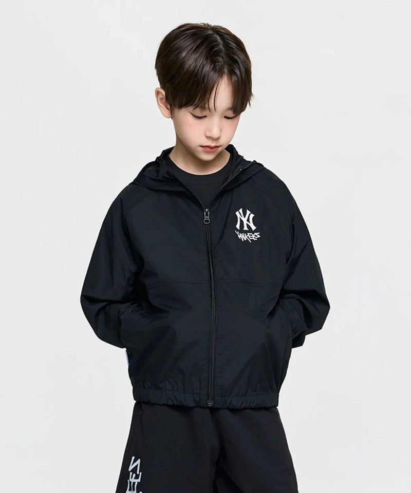 【WE ARE】韓國MLB KIDS休閒拉鏈防曬外套7AWJB0363