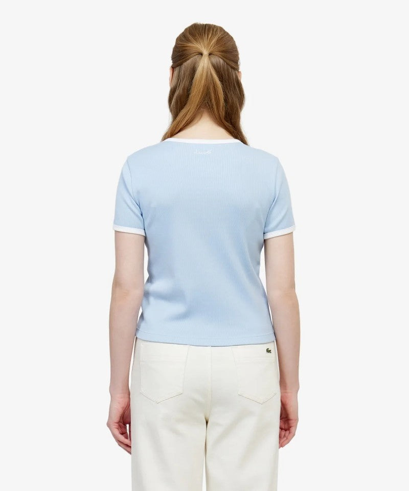 鱷魚折扣款 女款【WE ARE】韓國LACOSTE短袖T恤TF902E56G