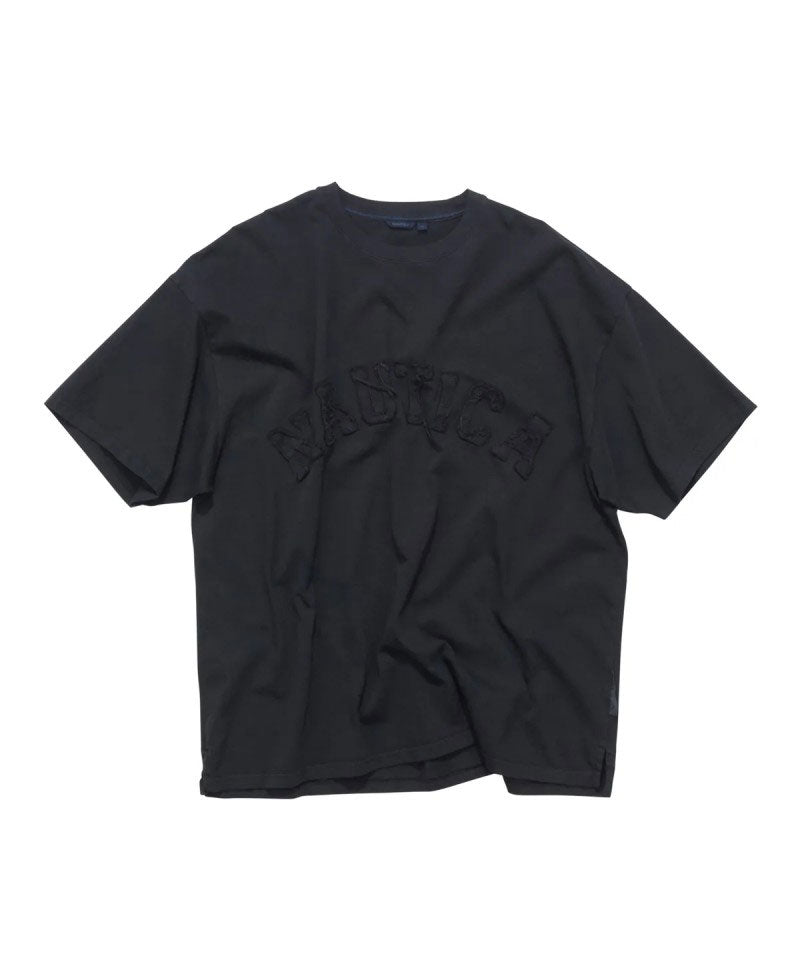 【WE ARE】韓國NAUTICA 刷舊牛仔logo短袖T恤NTS4836