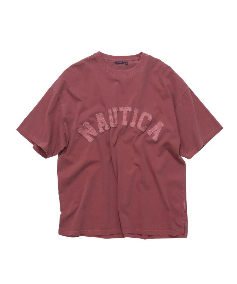 【WE ARE】韓國NAUTICA 刷舊牛仔logo短袖T恤NTS4836