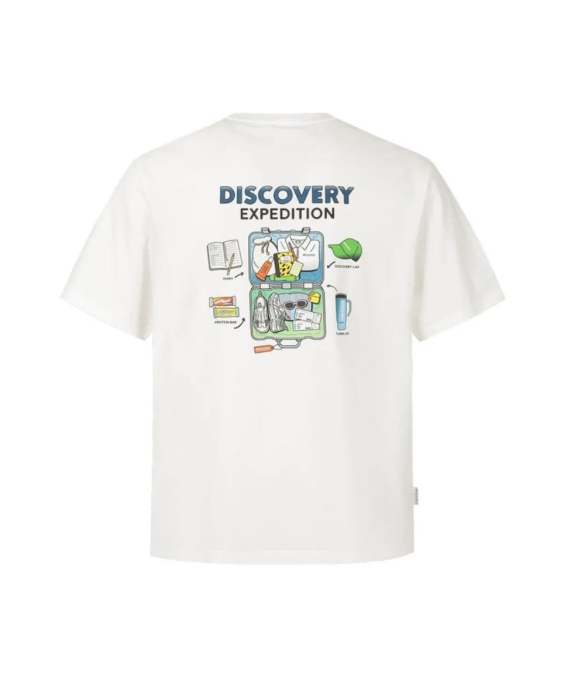 中性版【WE ARE】韓國Discovery旅遊去涼感sorona防曬短袖 DXRS7R063