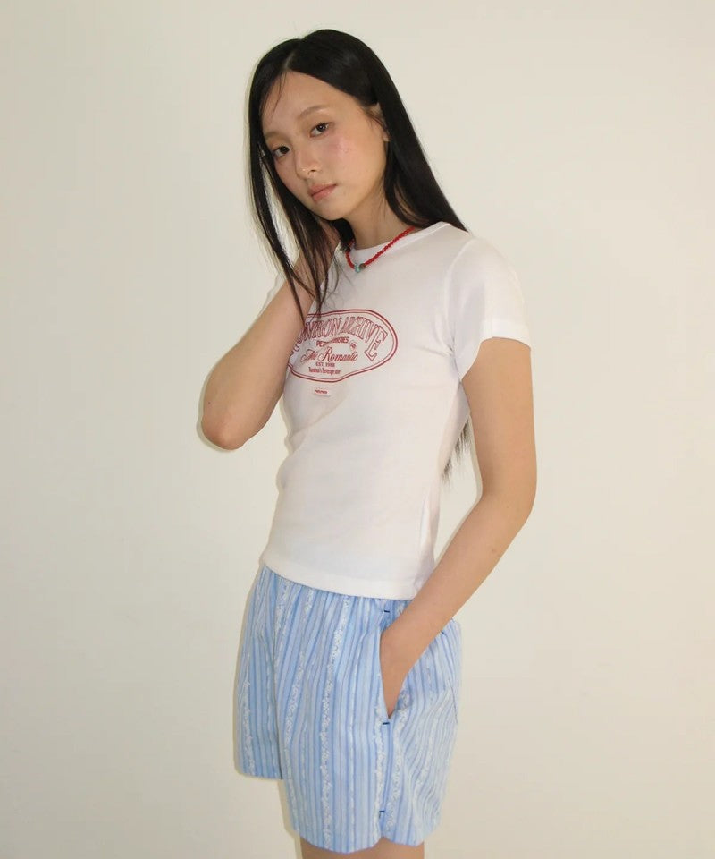 女款【WE ARE】韓國RONRON休閒合身短袖T恤RR26AST5513