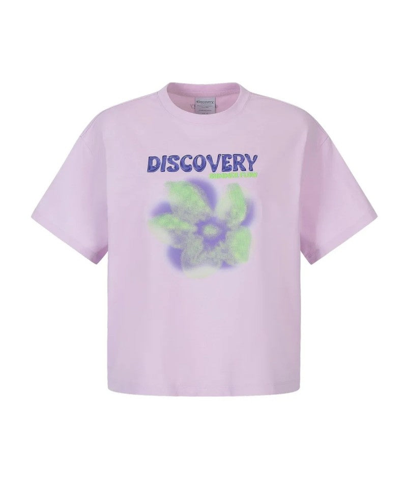 女款【WE ARE】韓國Discovery休閒速乾印花T恤DWRS9N063