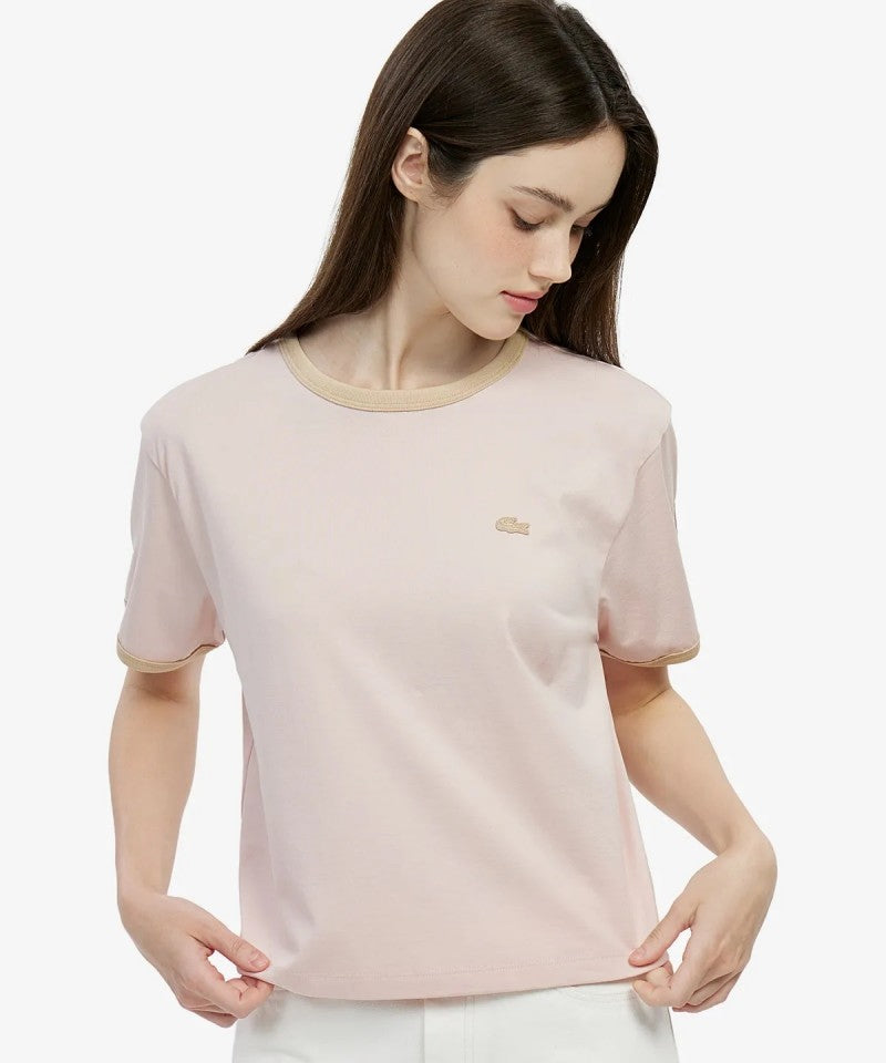 女款【WE ARE】韓國LACOSTE鱷魚短袖T恤TF703E56G