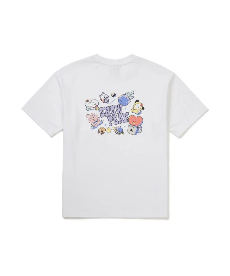 BT21聯名款 女款【WE ARE】韓國snow peak雪峰短袖T恤S26MWFTS92