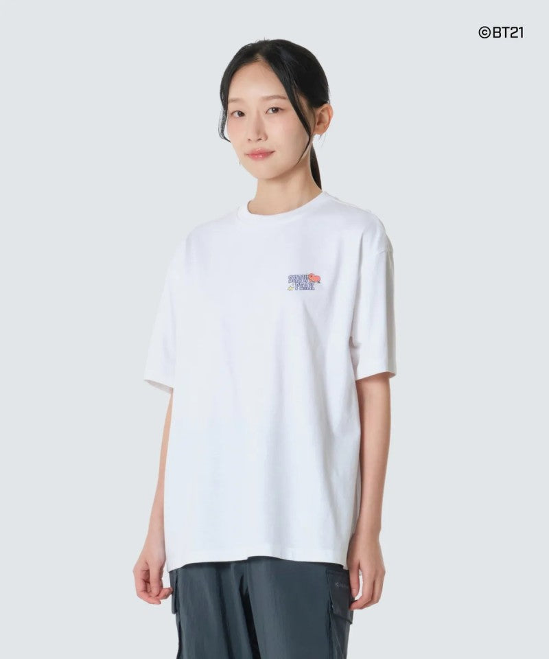 BT21聯名款 女款【WE ARE】韓國snow peak雪峰短袖T恤S26MWFTS92