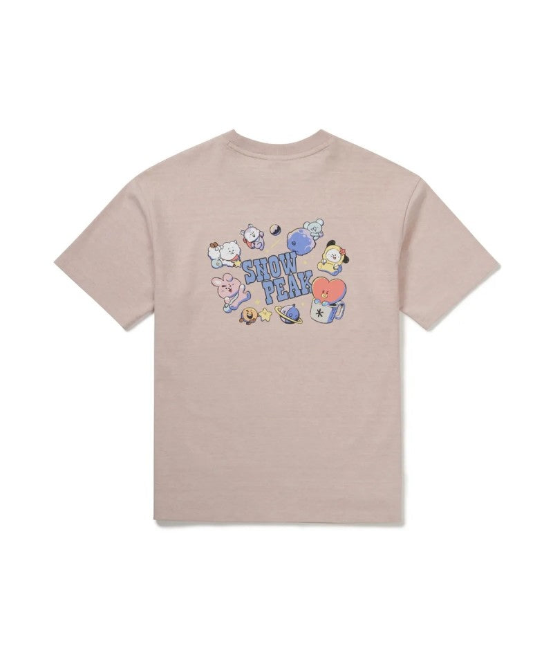 BT21聯名款 女款【WE ARE】韓國snow peak雪峰短袖T恤S26MWFTS92