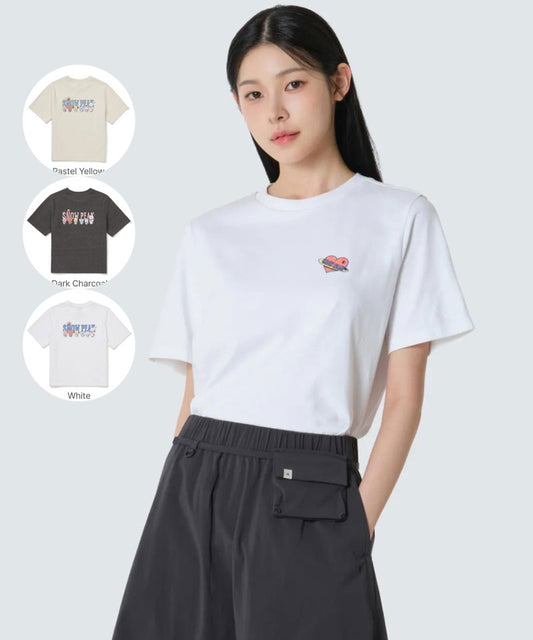 BT21聯名款 女款【WE ARE】韓國snow peak雪峰短袖T恤S26MWFTS91