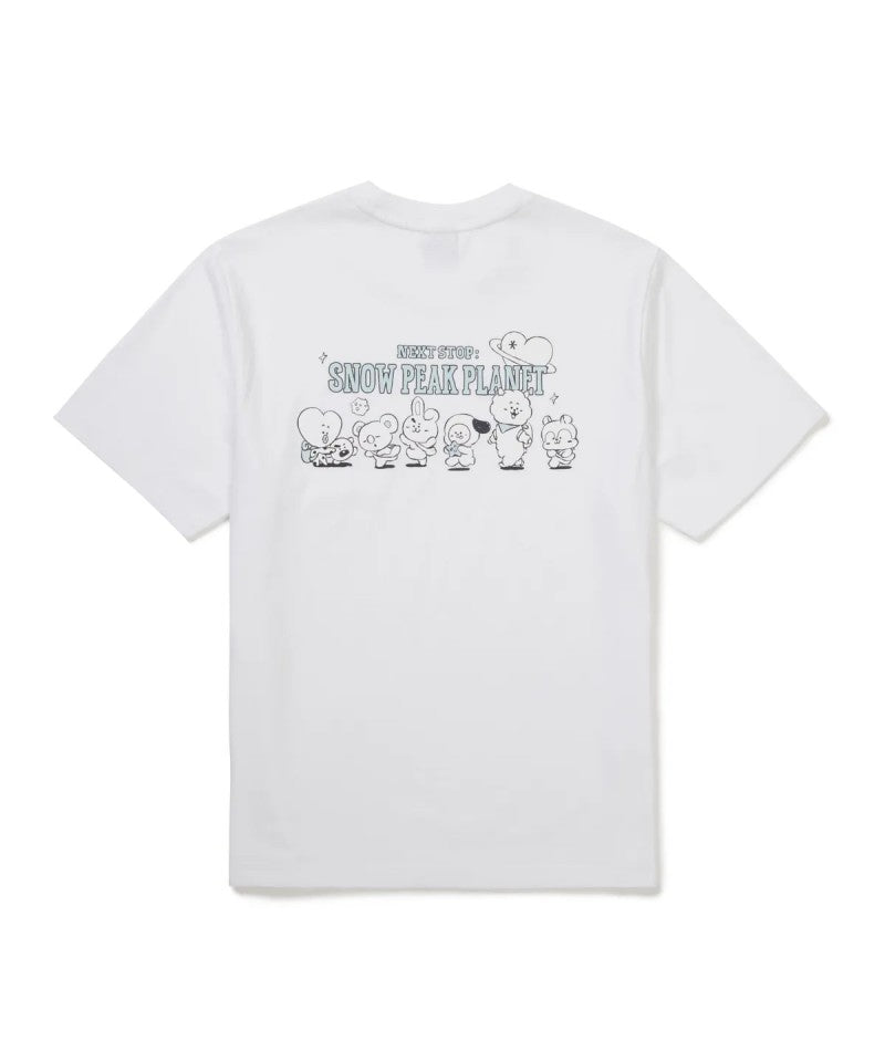 BT21聯名款【WE ARE】韓國snow peak雪峰短袖T恤S26MUFTS90