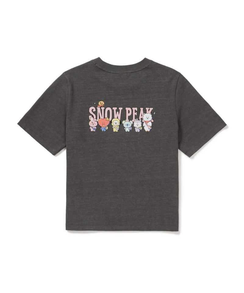BT21聯名款 女款【WE ARE】韓國snow peak雪峰短袖T恤S26MWFTS91