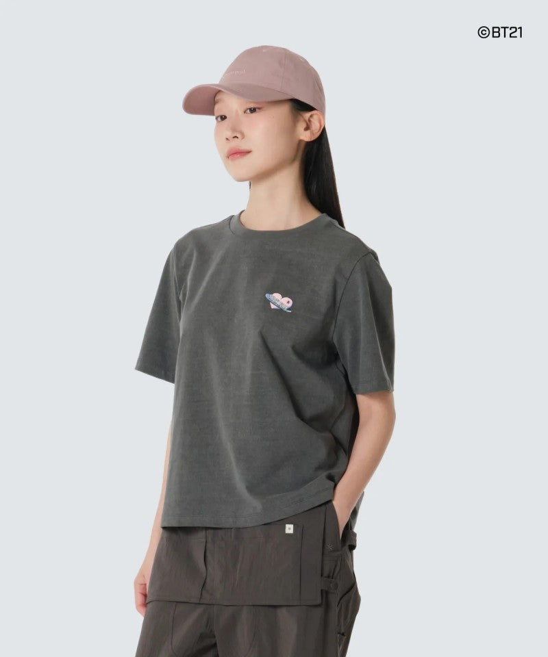BT21聯名款 女款【WE ARE】韓國snow peak雪峰短袖T恤S26MWFTS91