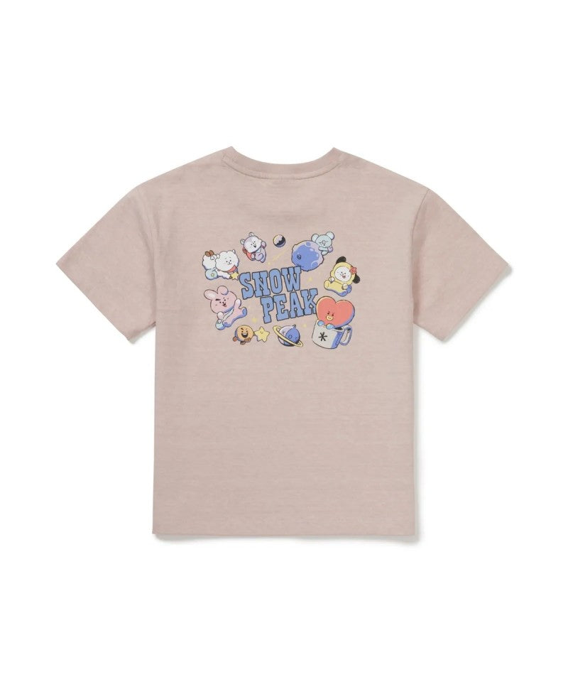 BT21聯名款 兒童款【WE ARE】韓國雪峰SNOW PEAK KIDS短袖T恤S26MKFTS93