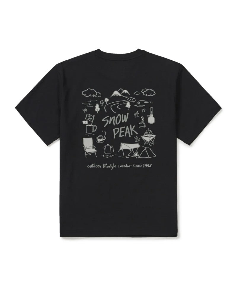 （大茜直播說材質很好）【WE ARE】韓國snow peak雪峰露營風sorona涼感防曬短袖T恤S26MUTTS54