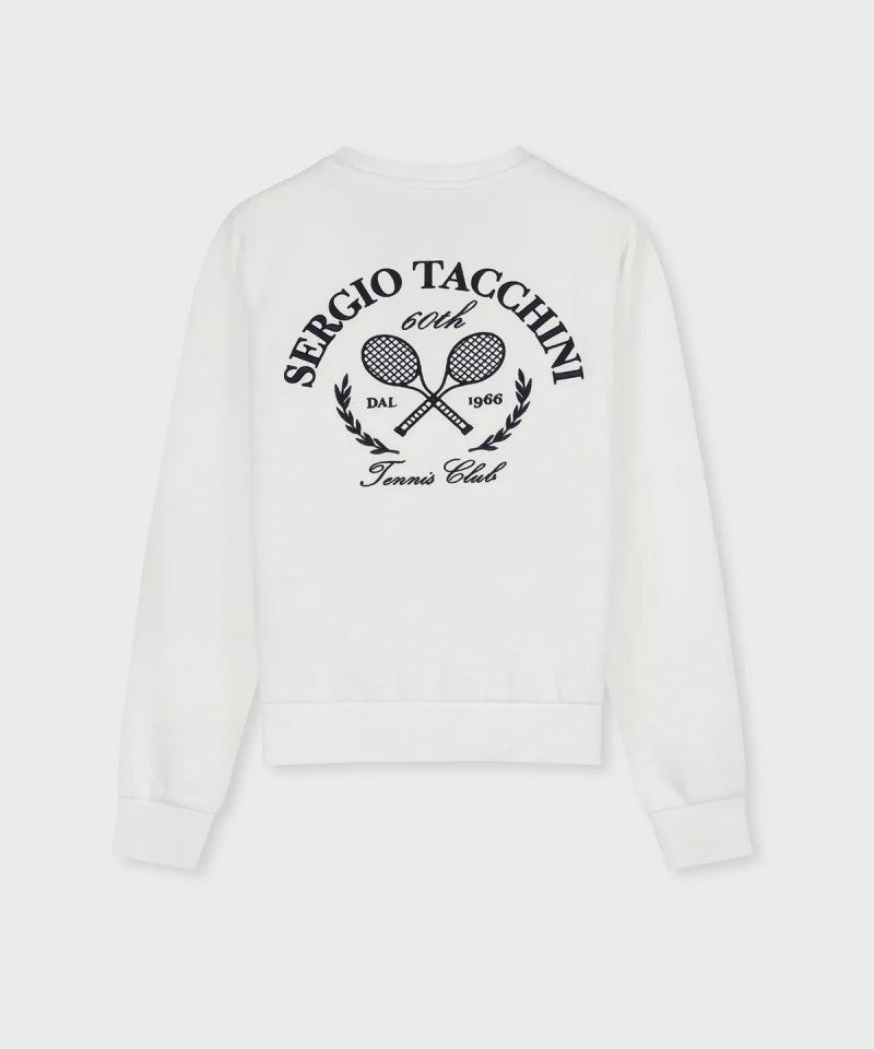 【WE ARE】韓國SERGIO TACCHINI 刺繡圓領大學T TWMT19064