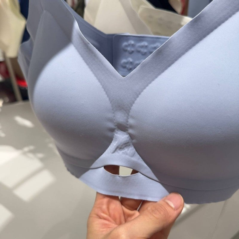 【WE ARE】韓國verish舒適 前小鏤空 涼感無痕內衣(後扣式)COOL FIT BRA AIR BREEZE