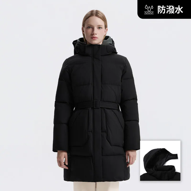 NG折扣款【WE ARE】韓國國家地理中長款連帽羽絨服外套N254WDW090