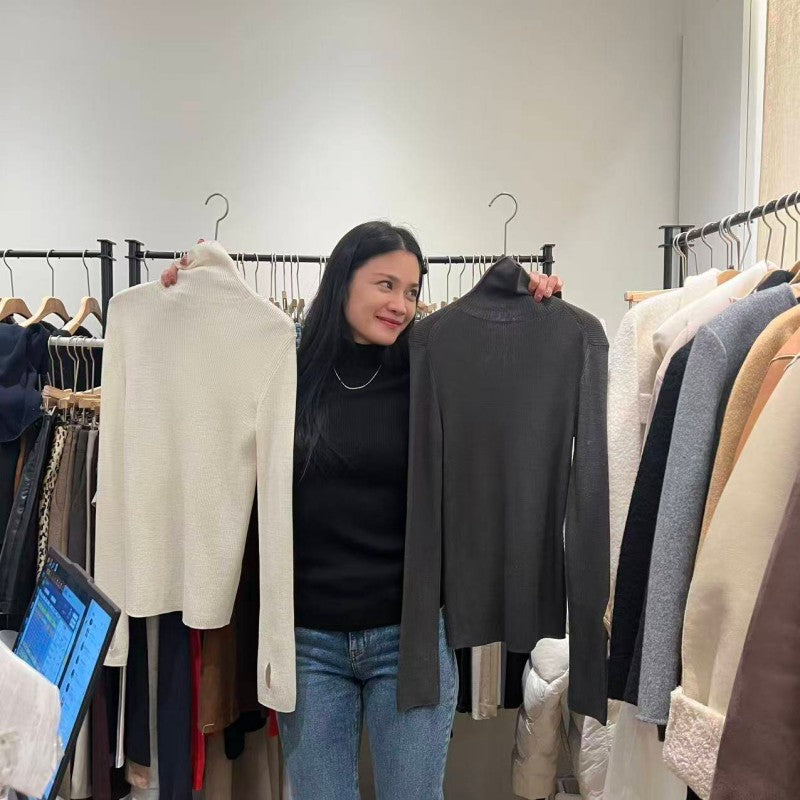 大茜選品【WE ARE】韓國東大門TD高領50%羊毛內搭LM24FWNI021