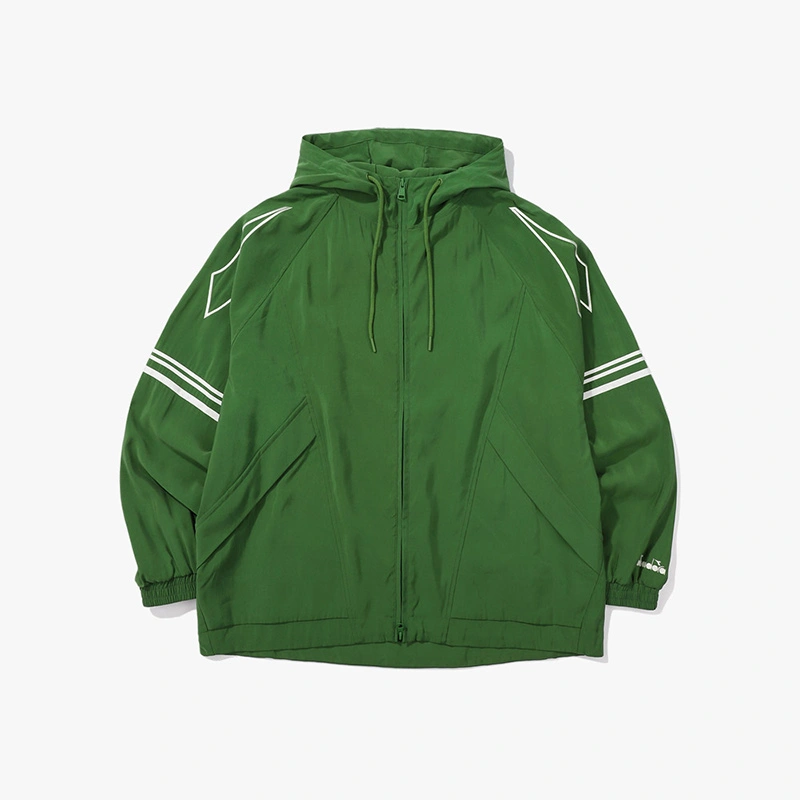 Park Min Young's same style [WE ARE] Korean Diadora rayon hooded jacket D4123TWT34