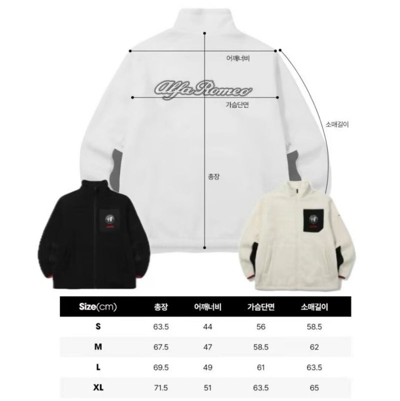 【WE ARE】Korea Diadora Suede Stand Collar Jacket D4421LFJ99